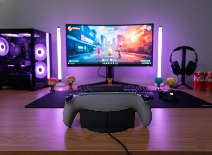 Держатель/Подставка для Playstation Portal — Стиль "PLAY ICONS" черная - изображение 6