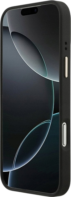 Панель Guess 4G Strass Logo & Big Strap Metal Buttons MagSafe для iPhone 17 Pro Max Black (3666339550837) - зображення 5