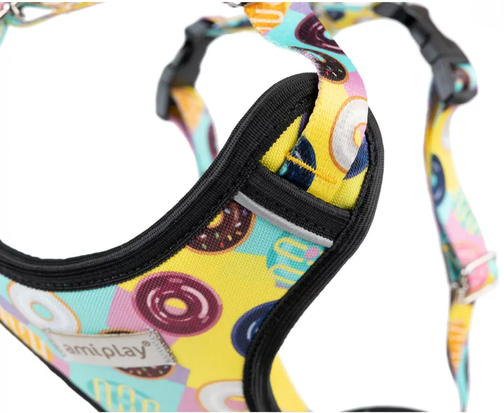 Шлея регульована для собак Amiplay BeHappy Discovery XL Donut (5907563298026) - зображення 6