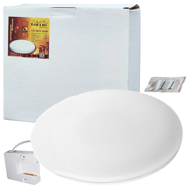LED светильник СЕ065 36W 3240Лм 4000K Ø230*40MM IP44 Led City - изображение 6