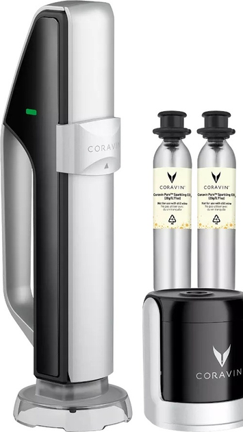 Система для зберігання ігристих вин Coravin Sparkling чорна з срібним (810068590203) - зображення 1