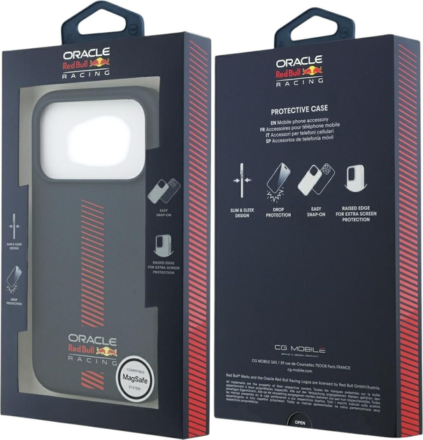 Панель Red Bull Silicone Powerbar MagSafe для Apple iPhone 17 Pro Navy Blue (3666339527884) - зображення 8