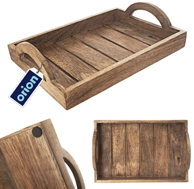 Taca do serwowania Orion Mango drewniana 30.5 x 8 x 20.5 cm (8592381188733) - obraz 5