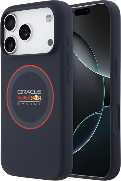 Панель Red Bull Silicone Red Ring MagSafe для Apple iPhone 17 Pro Navy Blue (3666339527327) - зображення 1