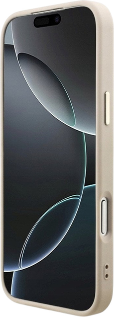 Etui plecki Guess 4G Triangle Logo MagSafe do iPhone 17 Pro Max Pink/Gold (3666339521462) - obraz 5