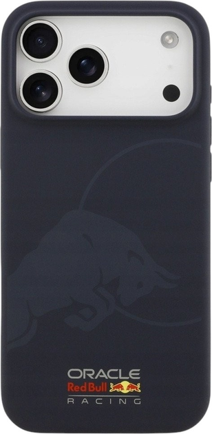 Etui Red Bull Silicone Single Bull Logo MagSafe do Apple iPhone 17 Pro Max Navy Blue (3666339527655) - obraz 2