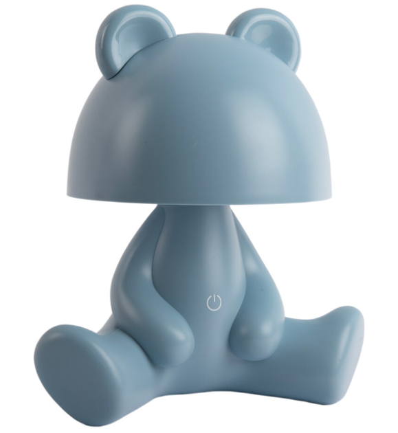 Lampka nocna dla dzieci Leitmotiv do pokoju dziecięcego bezprzewodowa miś Niebieska (8714302744495) - obraz 1