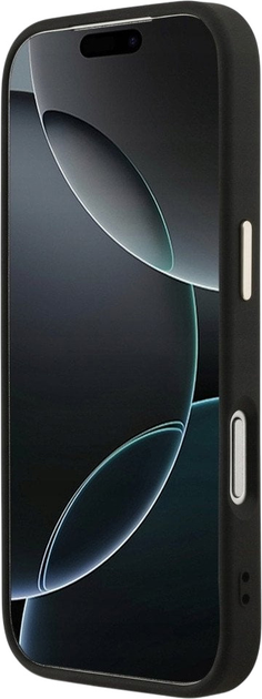 Etui plecki Guess 4G Triangle Logo MagSafe do iPhone 17 Pro Black/Gold (3666339520977) - obraz 5