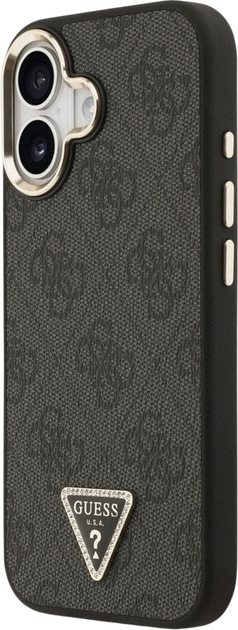 Панель Guess 4G Triangle Logo MagSafe для iPhone 17 Black/Gold (3666339520953) - зображення 2