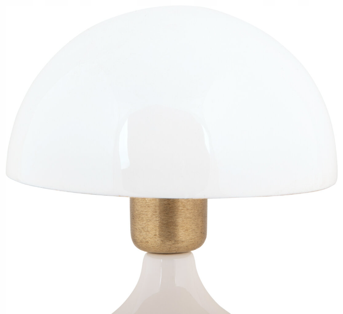 Lampka nocna Leitmotiv stolowa metalowa grzybek 17.5 cm Biała (8714302748738) - obraz 2