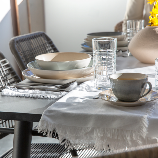 Serwis obiadowy Ambition Aqua dla 6 osob Biało-zielony 18-elementowy (5907078480305) - obraz 8