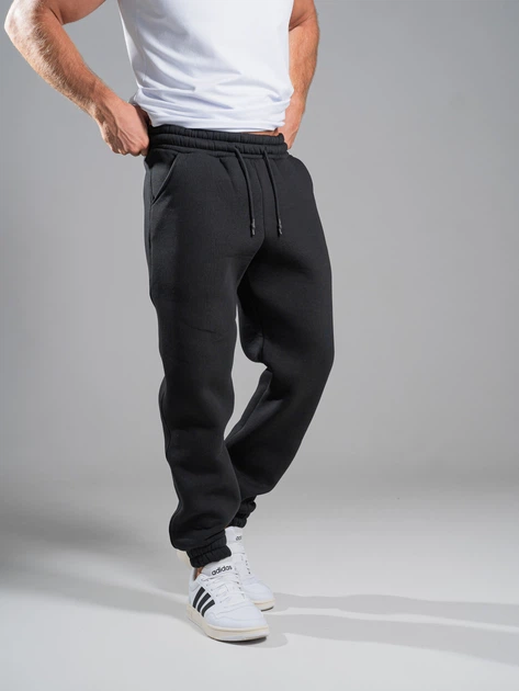 Спортивные штаны мужские на флисе теплые джоггеры трикотажные черные Teamv Jogger M - Фото 5 Спортивные штаны мужские на флисе теплые джоггеры трикотажные черные Teamv Jogger M - изображение 5