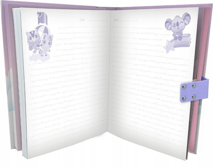 Щоденник з кодовим замком та звуковими ефектами Kids Euroswan Sweet Dreams KL11680 (8435507891981) - зображення 3