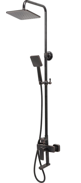 Kolumna prysznicowa Fala Retro 3 Black (5906083042492) - obraz 1