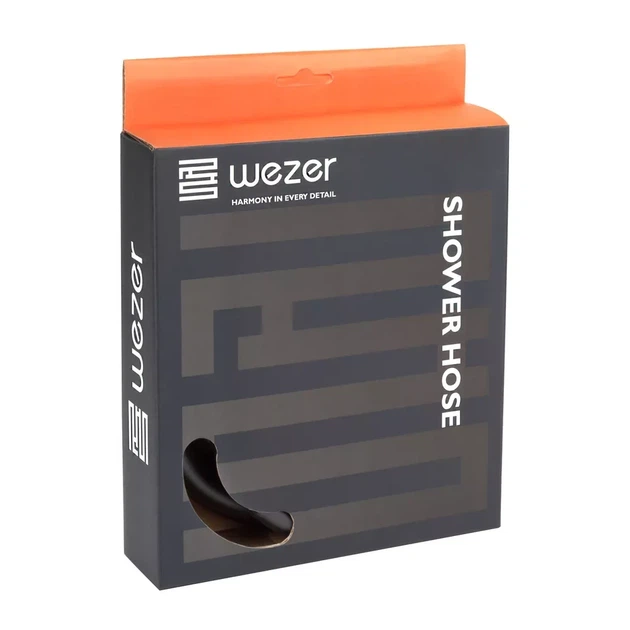 Душовий шланг WEZER WKR-015-180B, 180 см, чорний - изображение 2