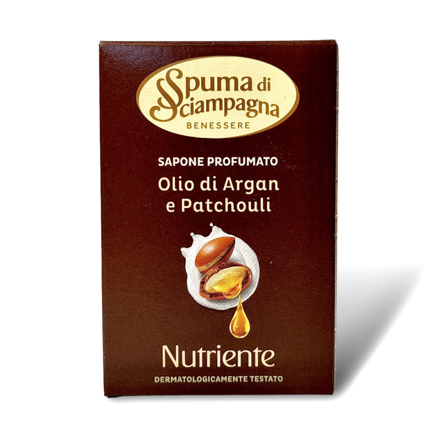 Мыло твердое с Аргановым Маслом и Маслом Пачули Spuma Di Sciampagna Soap With Argan Oil And Patchouli 90 г - изображение 6