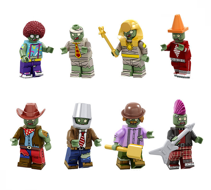 Набор фигурок Plants vs Zombies Растения против Зомби Мумия Ковбой Рокер Фараон 8 шт - Фото 1 Набор фигурок Plants vs Zombies Растения против Зомби Мумия Ковбой Рокер Фараон 8 шт - изображение 1