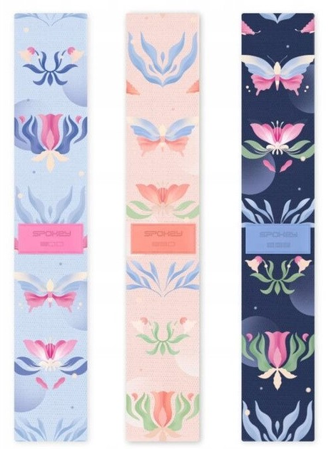 Zestaw gum do ćwiczeń Spokey The Bloom Set 944486 3 szt (5905339444868) - obraz 1