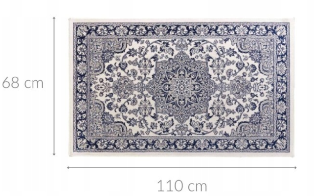 Dywan do przedpokoju Douceur d'intérieur tkany ze wzorem CHERINE 68 x 110 cm Beżowy (3574387414974) - obraz 2