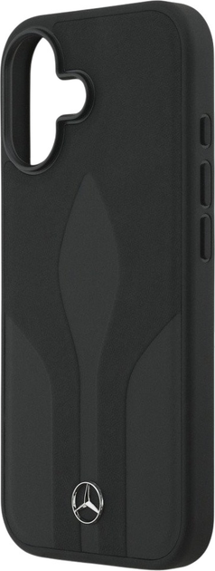 Etui plecki Mercedes Leather The Move MagSafe do iPhone 17 Black (3666339506667) - obraz 6