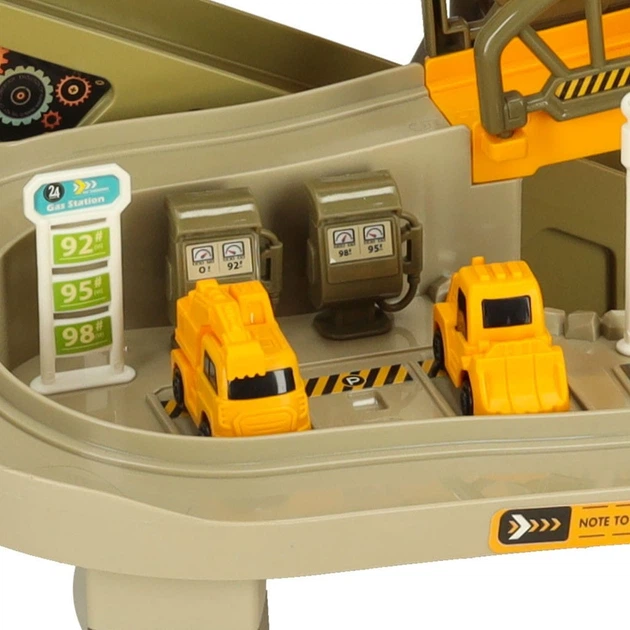 Автомобільний трек KIK багатоповерхова електрична будівельна парковка машинки кран KX3577 (5903039753358) - зображення 6