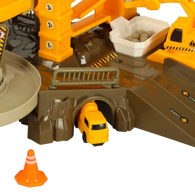 Автомобільний трек KIK багатоповерхова електрична будівельна парковка машинки кран KX3577 (5903039753358) - зображення 7