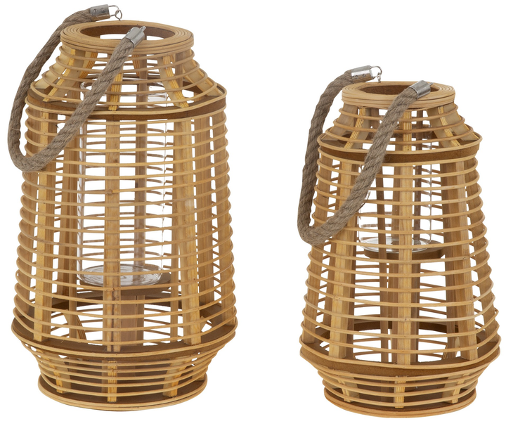 Ліхтар My Home Bamboo Бежевий 23.5 x 23.5 x 38.5 см (5907078435695) - зображення 3