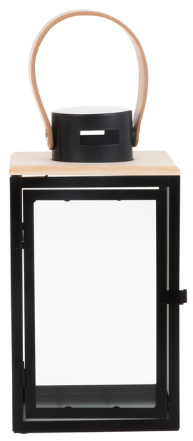 Ліхтар My Home Dark Leather Чорний 16 x 16 x 30 см (5907078435701) - зображення 2