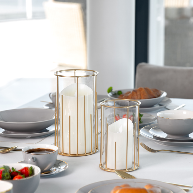 Ліхтар My Home Gold Line 13.3 x 13.3 x 24.5 см (5907078435671) - зображення 3