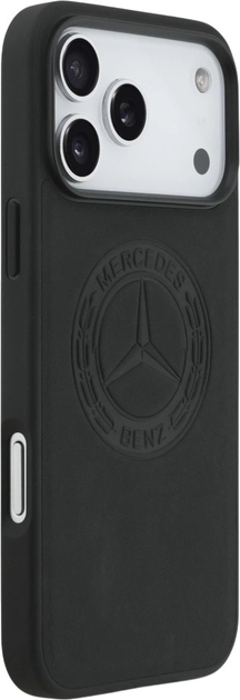 Панель Mercedes Leather Vintage Logo MagSafe для iPhone 17 Pro Max Black (3666339508012) - зображення 4