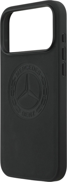Панель Mercedes Leather Vintage Logo MagSafe для iPhone 17 Pro Black (3666339508005) - зображення 6