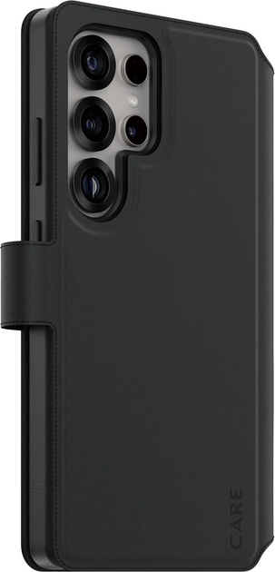 Etui z klapką CARE by PanzerGlass Tango 2-in-1 Wallet Case w. Qi Compatible do Samsung Galaxy S25 Ultra Black (CRRFTWLG38488) - obraz 1