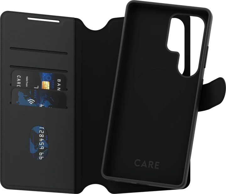Etui z klapką CARE by PanzerGlass Tango 2-in-1 Wallet Case w. Qi Compatible do Samsung Galaxy S25 Ultra Black (CRRFTWLG38488) - obraz 3