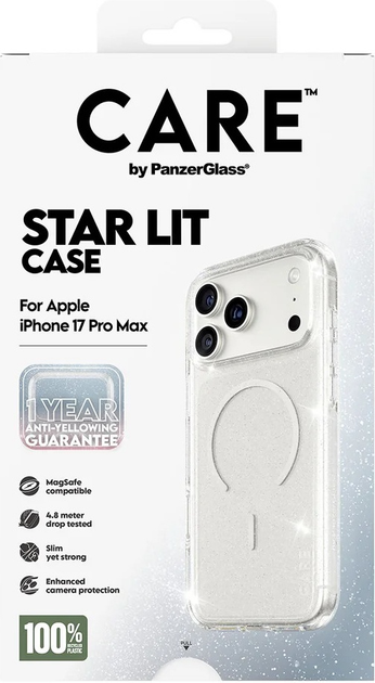 Etui CARE by PanzerGlass Flagship Urban Explorer w. White MagSafe do Apple iPhone 17 Pro Max Star Lit (CR54426) - obraz 5