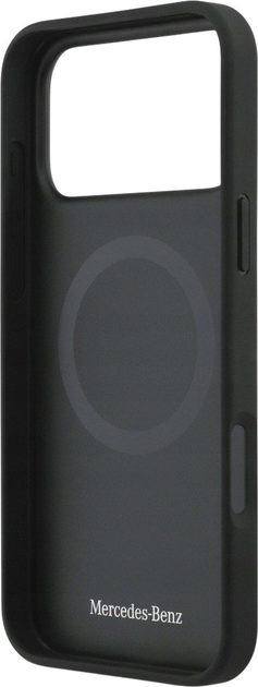 Панель Mercedes Plain Smooth Leather MagSafe для iPhone 17 Pro Max Black (3666339568511) - зображення 7
