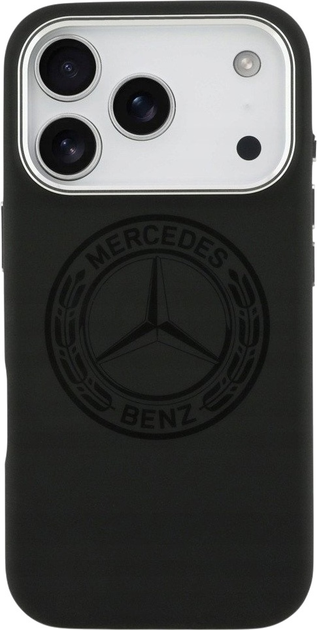  Панель Mercedes Silicone Vintage Logo MagSafe для iPhone 17 Pro Black (3666339508661) - зображення 3