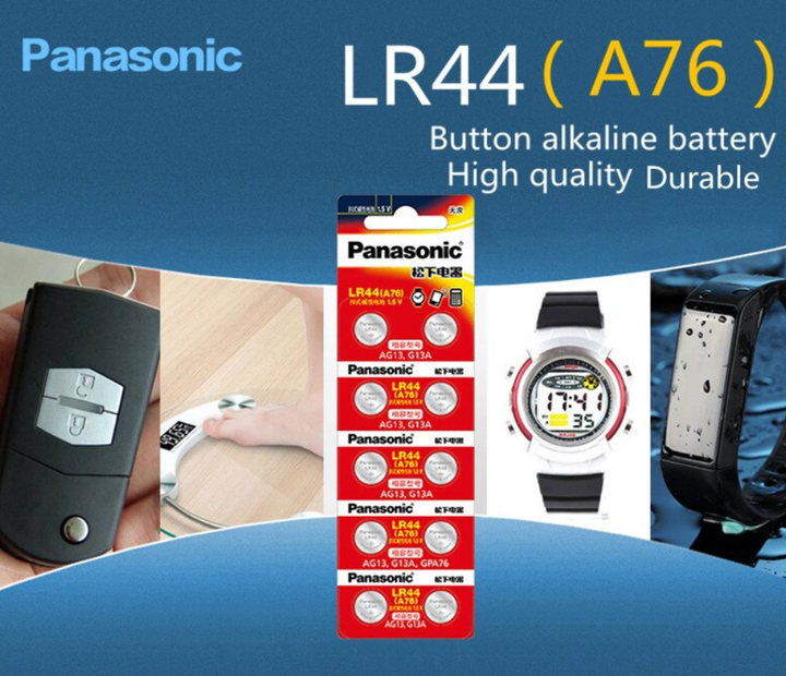 Батарейка Panasonic / LR44 / A76 / 1.5V. Батарейка алкалиновая панасоник для часов 1шт - Фото 4 Батарейка Panasonic / LR44 / A76 / 1.5V. Батарейка алкалиновая панасоник для часов 1шт - изображение 4