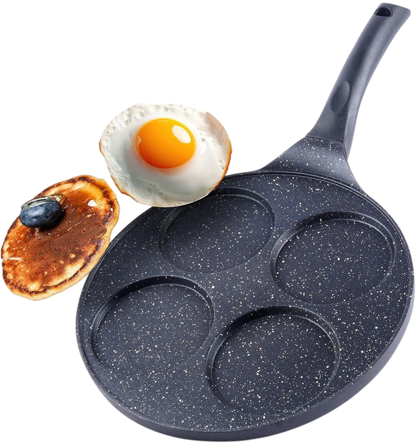 Сковорода для яєць Orion Grande гранітова на 4 відділи 27 см (8592381128739) - зображення 7