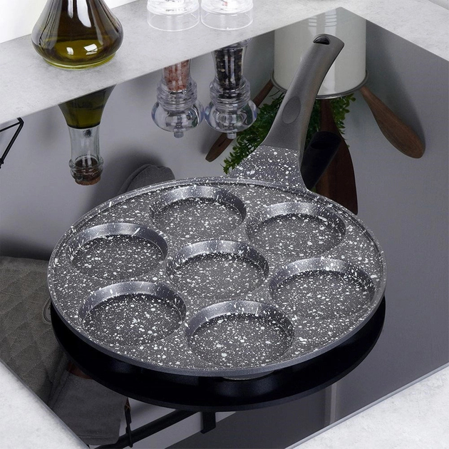 Сковорода для яєць Orion Grande гранітова на 7 відділів 27 см (8592381149260) - зображення 10