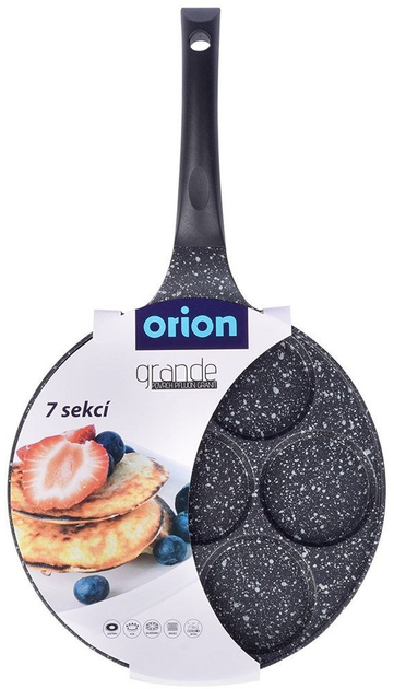 Сковорода для яєць Orion Grande гранітова на 7 відділів 27 см (8592381128722) - зображення 1
