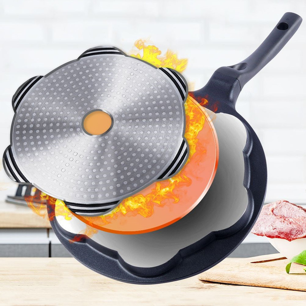 Сковорода для яєць Orion Grande гранітова на 7 відділів 27 см (8592381128722) - зображення 13