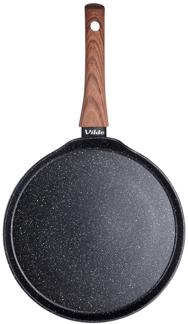 Patelnia do naleśników Vilde Black & Wood granitowa 24 cm (5904316475338) - obraz 2