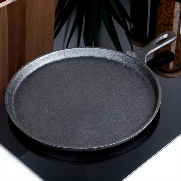 Patelnia do naleśników Vilde Cast Line żeliwna 26 cm (5904316487768) - obraz 9