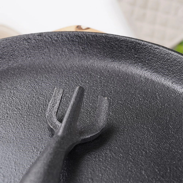 Сковорода Orion Litina чавунна зі знімною ручкою + дошка 22 см (8592381110352) - зображення 3