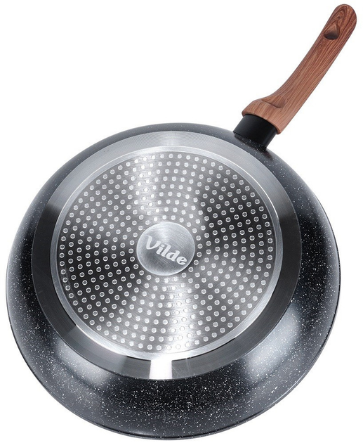 Сковорода Vilde Black & Wood гранітова 30 см (5904316475413) - зображення 7