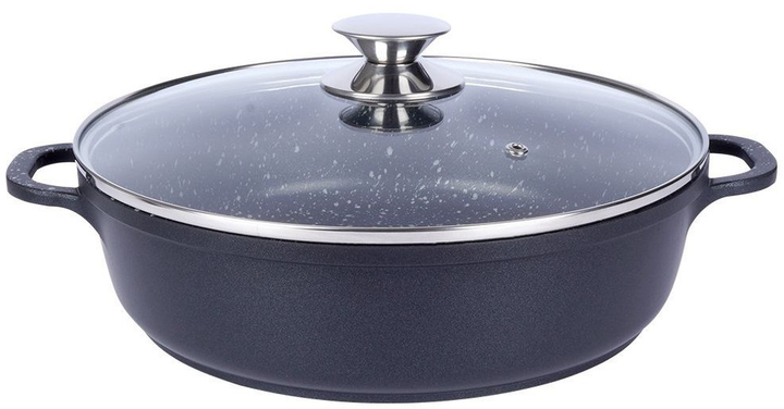 Patelnia Orion Grande granitowa z pokrywką 28 cm (8592381149284) - obraz 7