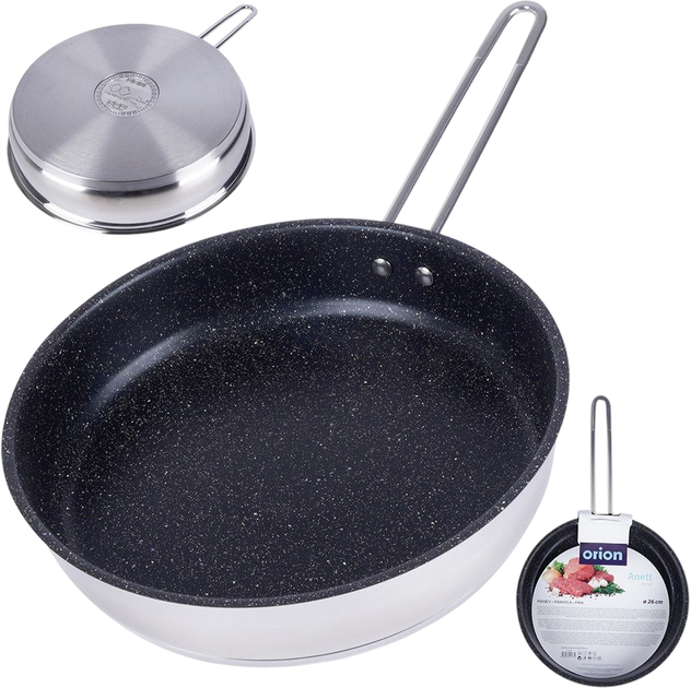 Сковорода Orion Grande сталева 26 см (8680465121735) - зображення 8