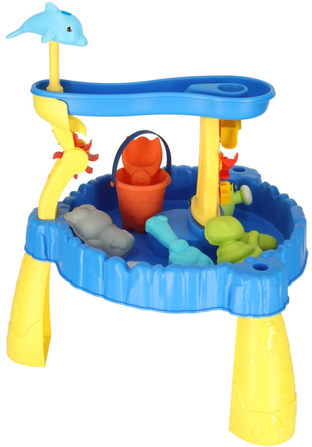 Водний столик Ikonka, доріжка для піску та води, два рівні, аксесуари (5906280655709) - зображення 1