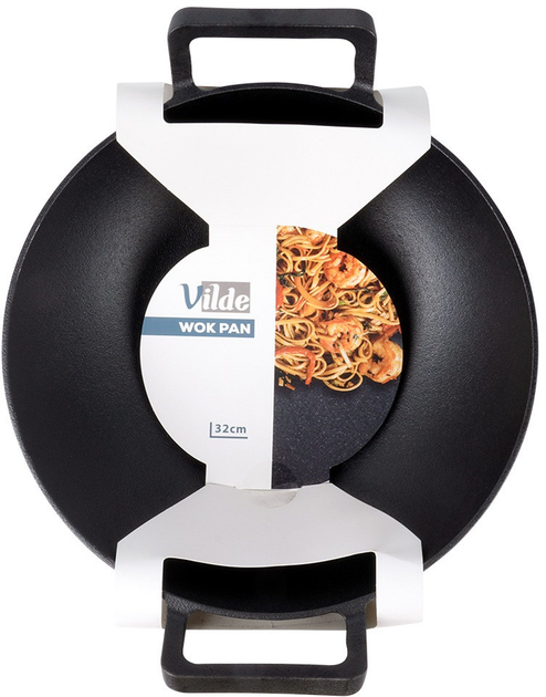 Patelnia wok Vilde Cast Line żeliwna 32 cm (5900670102323) - obraz 1