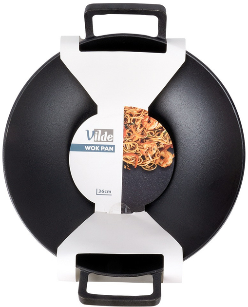 Patelnia wok Vilde Cast Line żeliwna 36 cm (5900670102330) - obraz 1